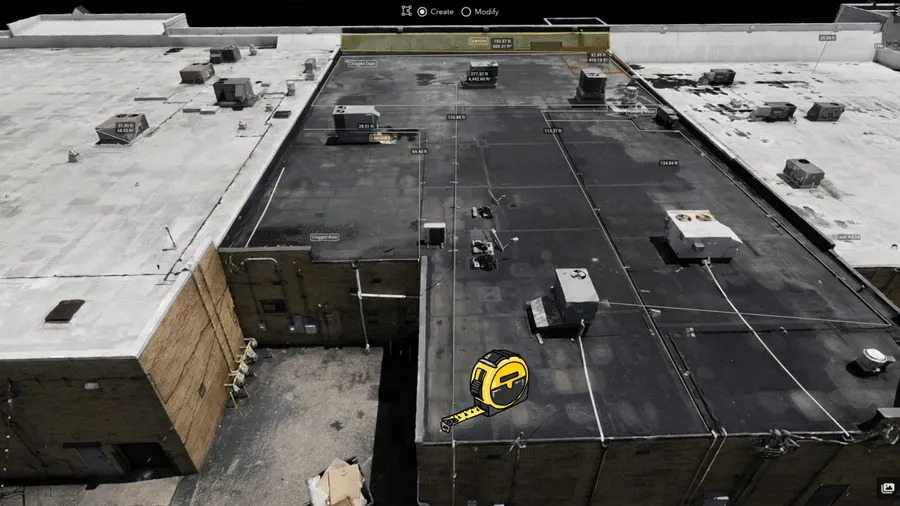 A GSI3D drone-captured 3D roof model